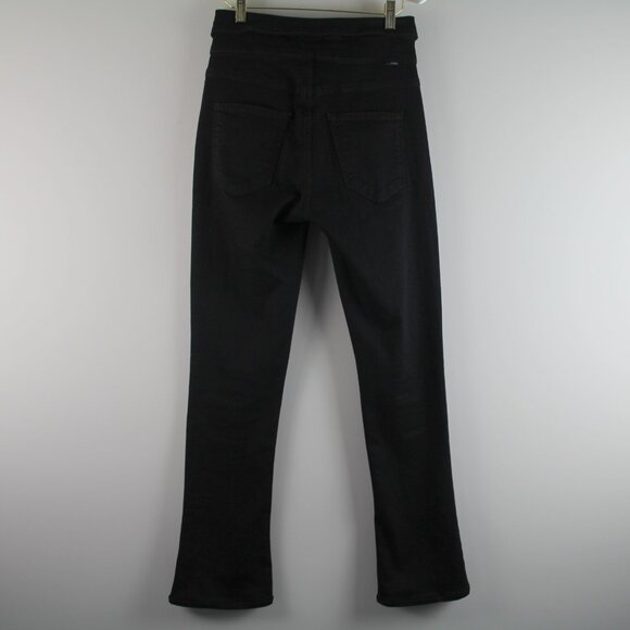 Revolve MOTHER The Triple Stack Runaway Not Guilty Black Belted Jeans 26 - Picture 4 of 8